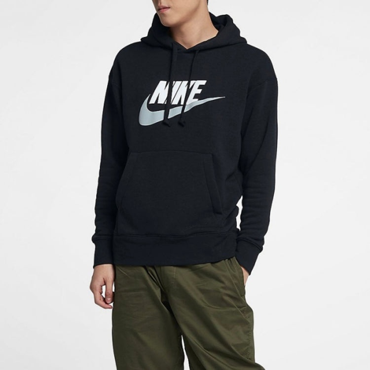 Nike Chest LOGO Athleisure Casual Sports Pullover Black AV8411-010 - 3