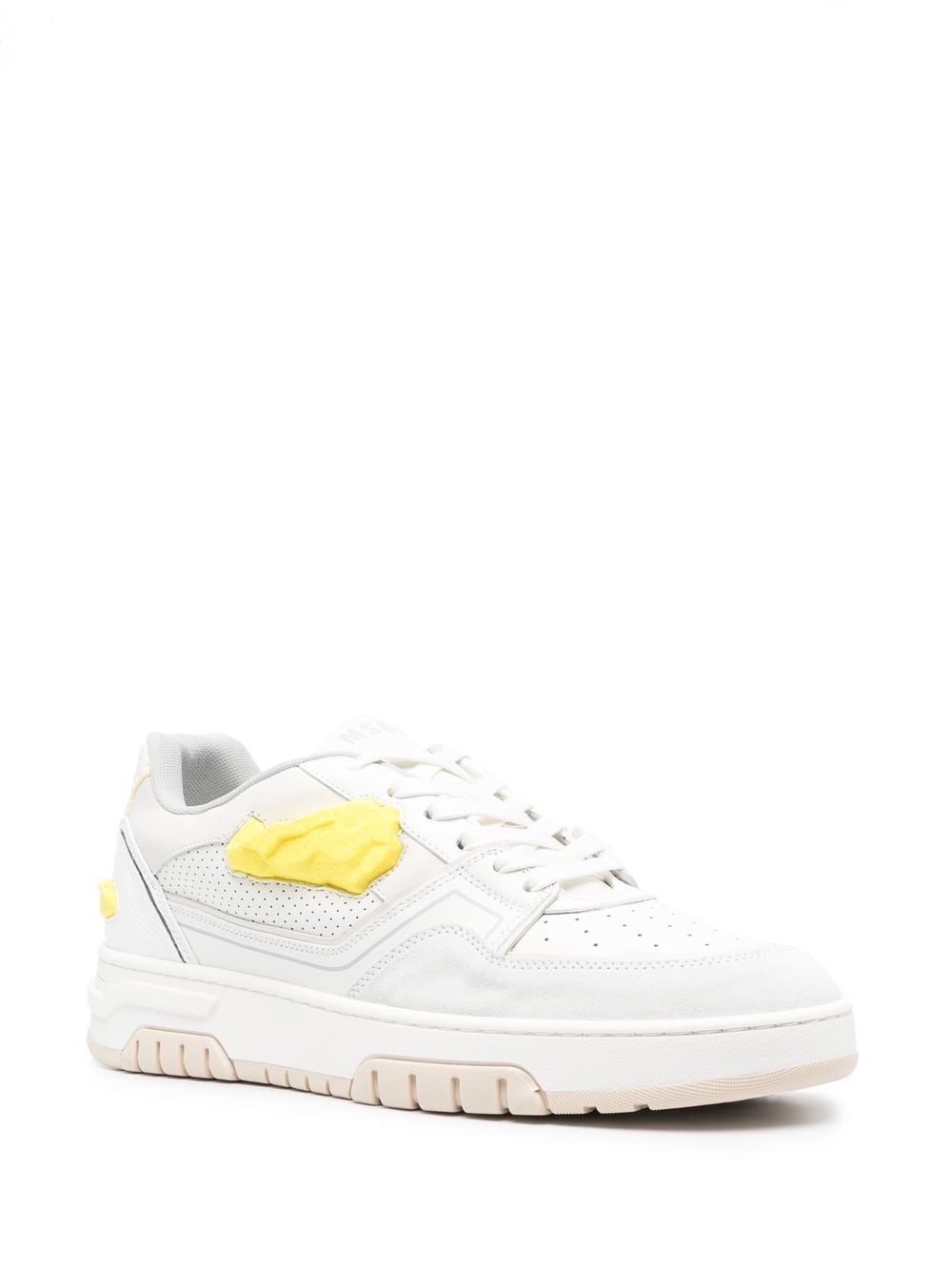 panelled low-top sneakers - 2