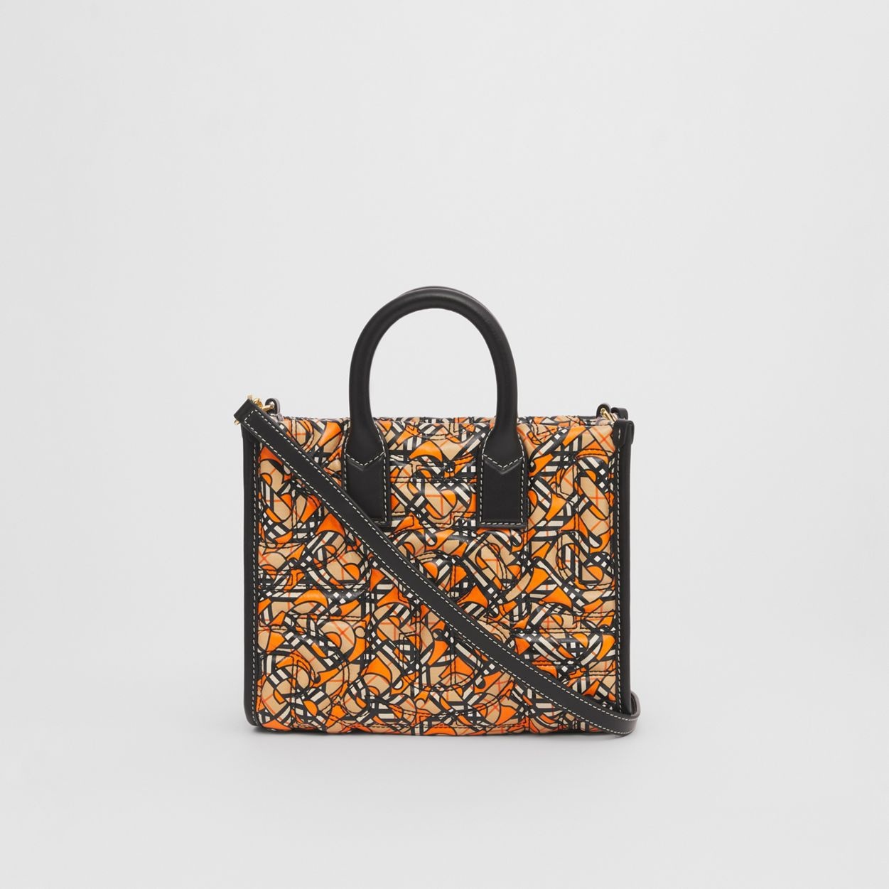Mini Monogram Print Quilted Lambskin Freya Tote - 9
