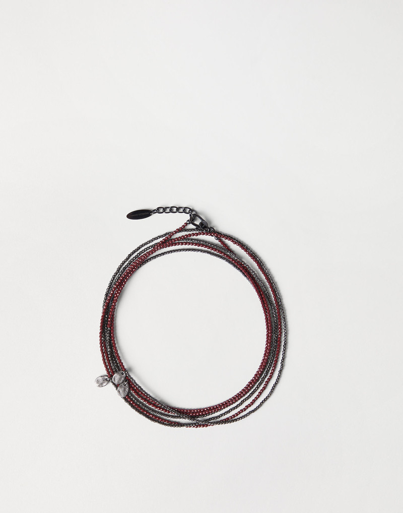 Hematite and sterling silver wrap bracelet 1