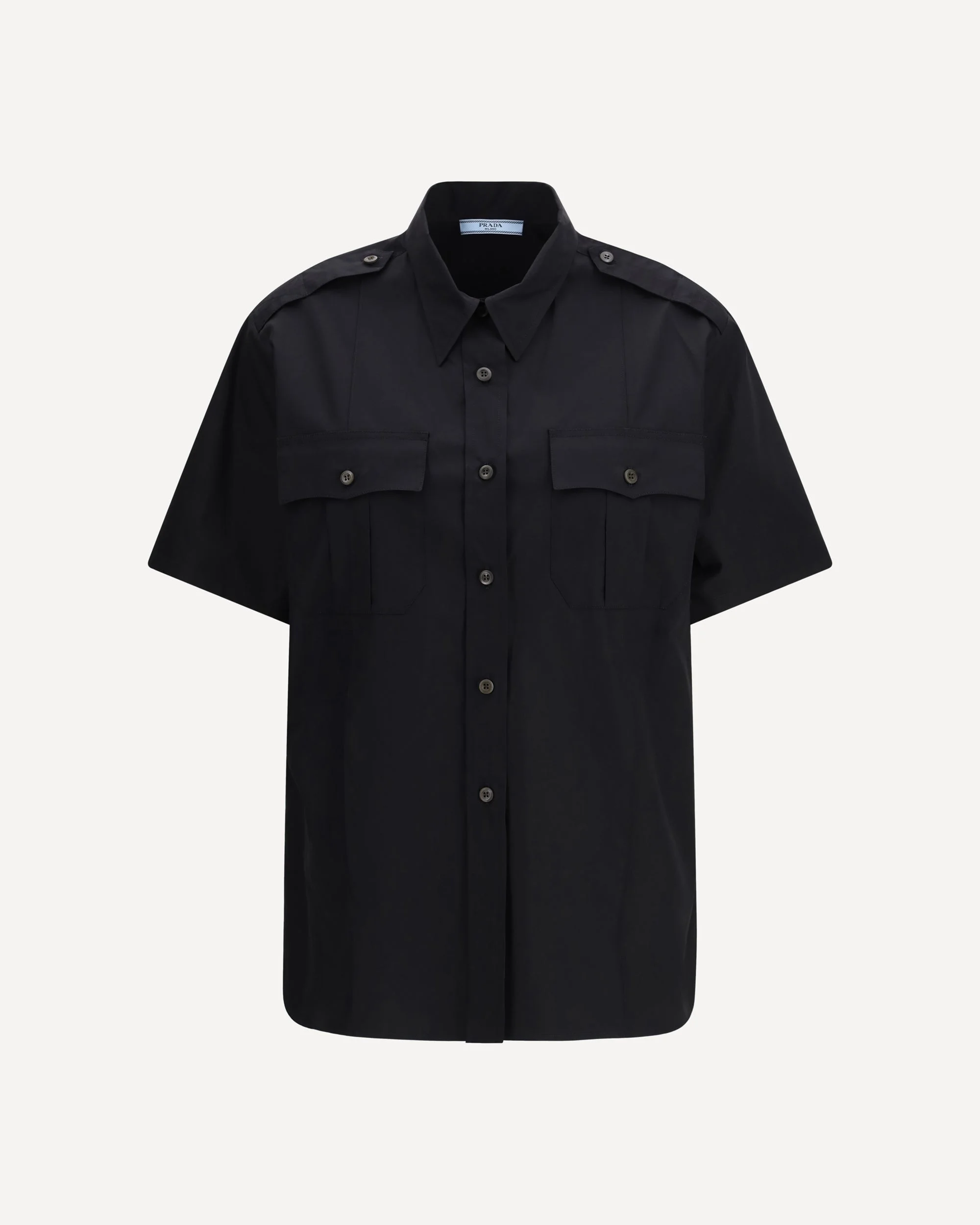 Short-sleeve poplin Shirt - 1