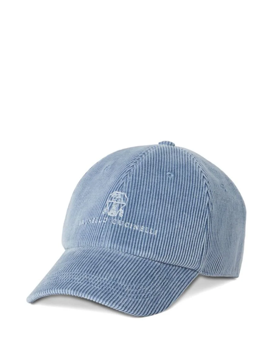 Brunello Cucinelli Logo Cotton Baseball Cap - 1