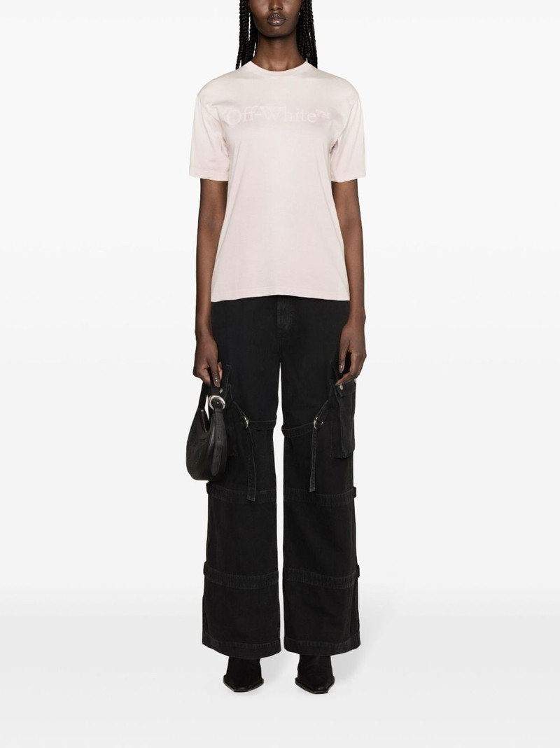 Off-White logo-print ombrÃ© T-shirt outlook