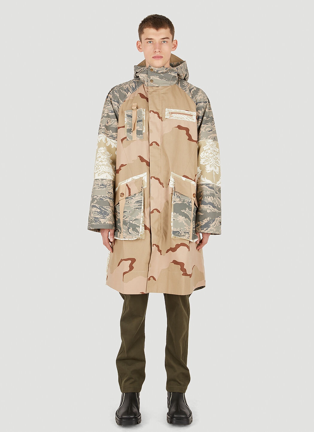 Marine Serre Desert Damask Windbreaker Coat | lncc | REVERSIBLE