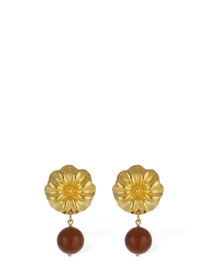 Sonia Daisy sunstone earrings - 1