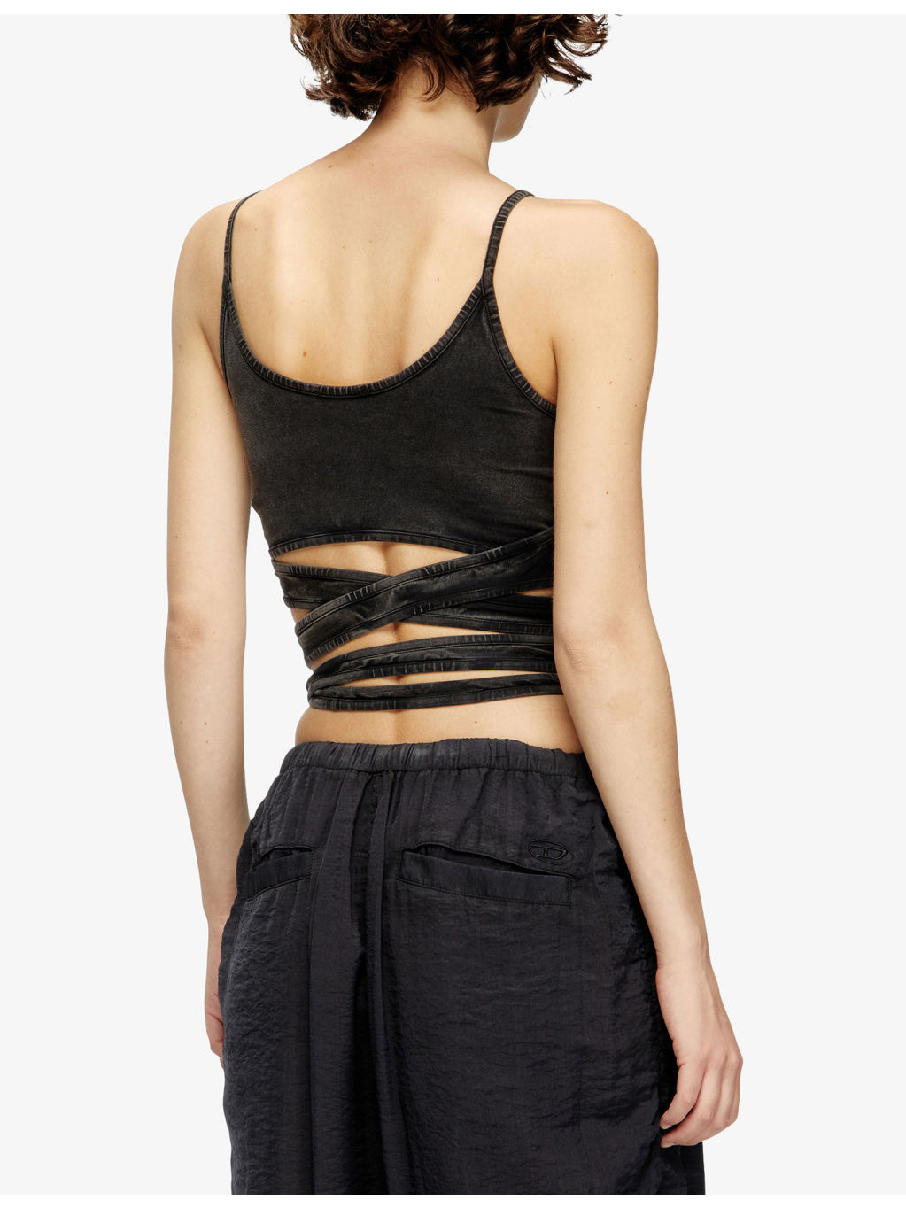 T-Leya-Tail Wrap-Around Cotton-Jersey Top - 4