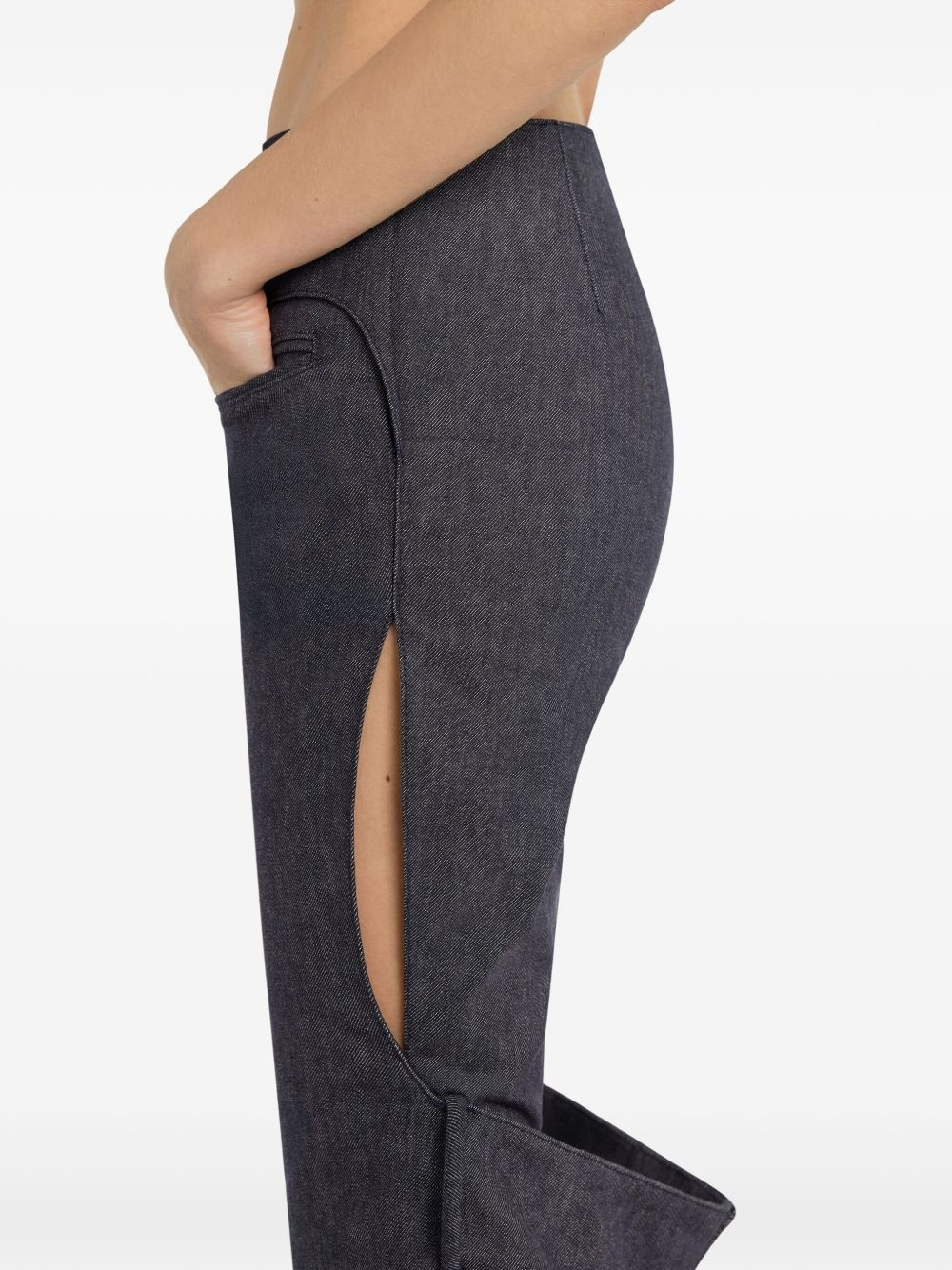 cut-out detailing trousers - 5