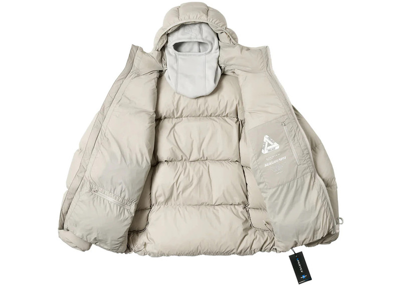 PALACE Palace Pertex Matte Balaclava Puffa Stone Arctica outlook