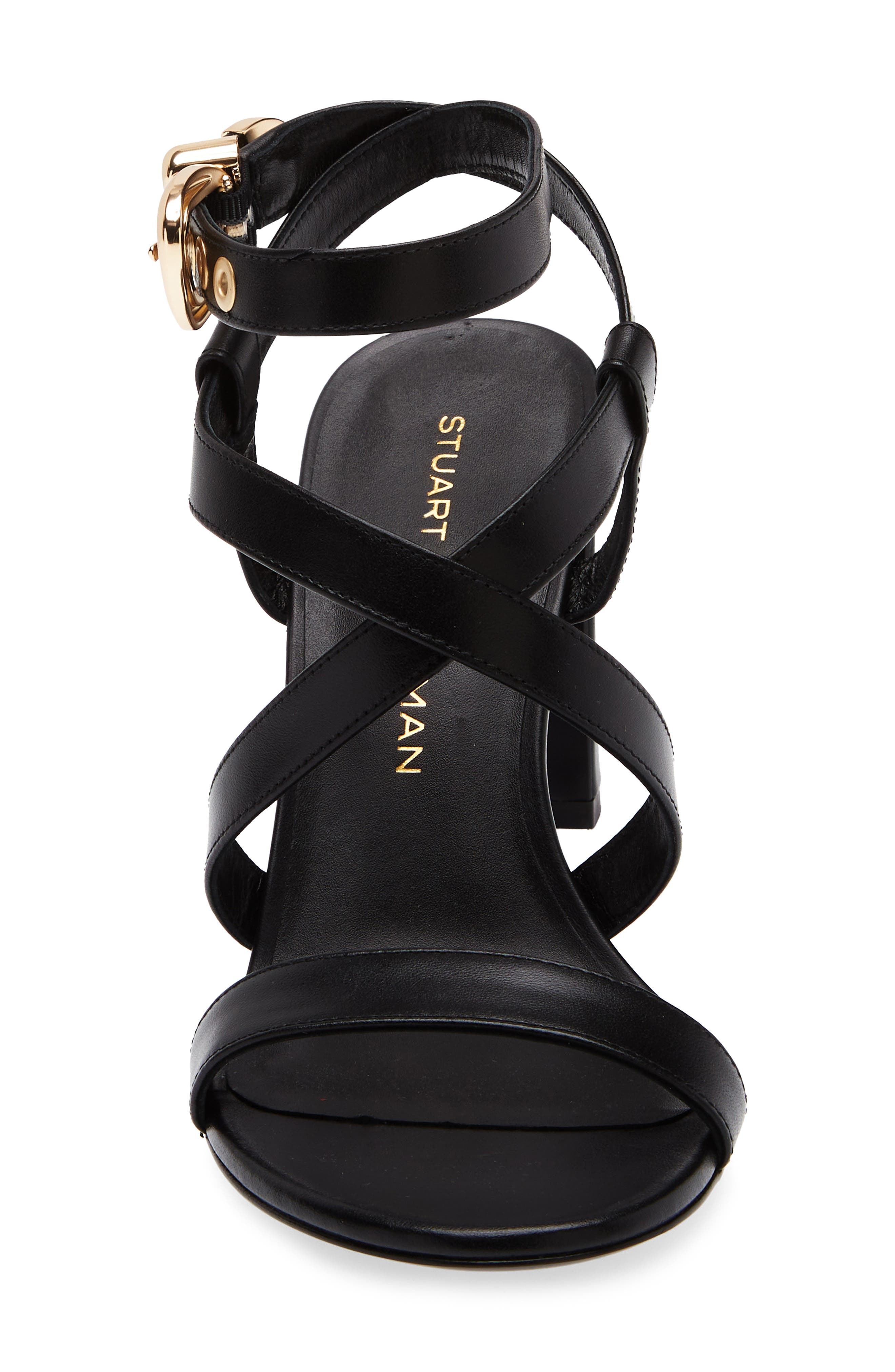 Stuart Weitzman Maven Block 85 Sandal in Black at Nordstrom - 4