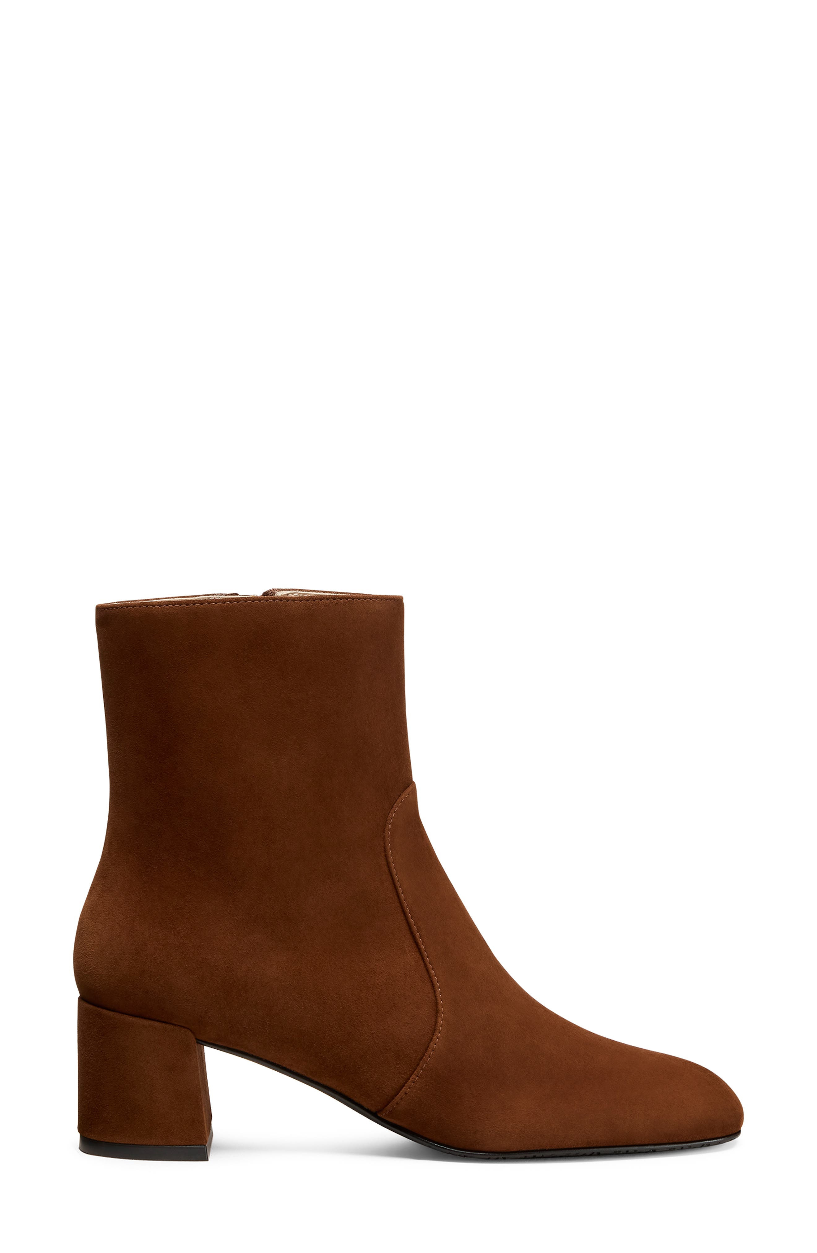 Stuart Weitzman Maeve Zip Bootie in Deep Coffee at Nordstrom - 2