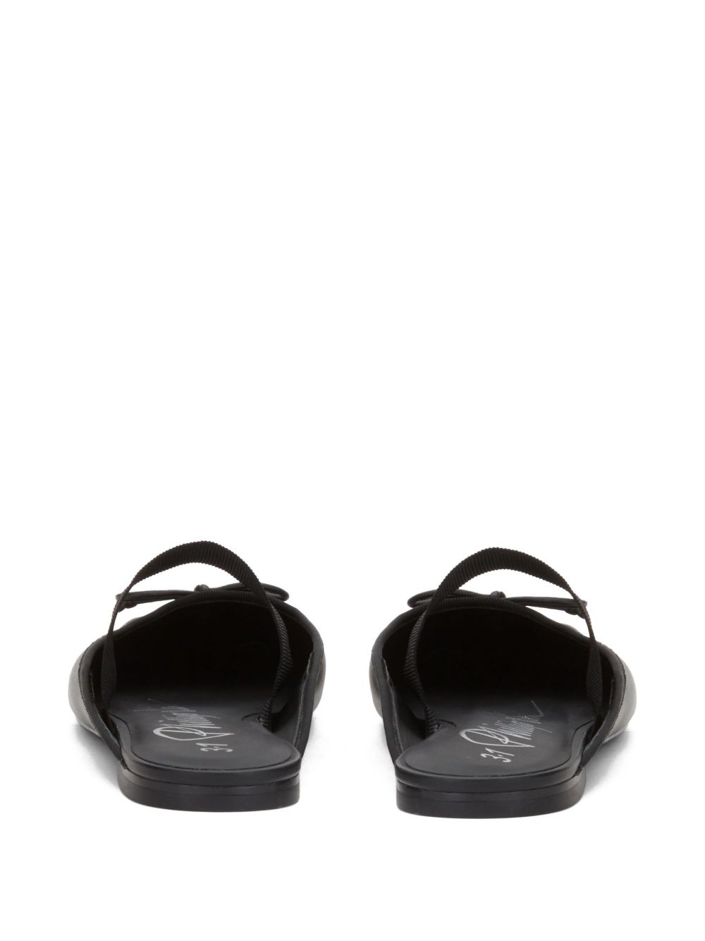 elastic-band bow mules - 3