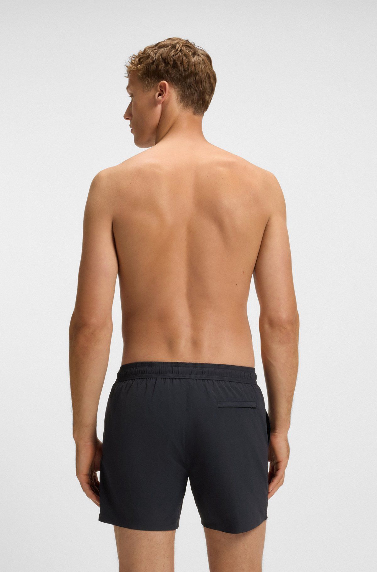BECKHAM X BOSS SWIM SHORTS IN SOFT-TOUCH FABRIC - 4