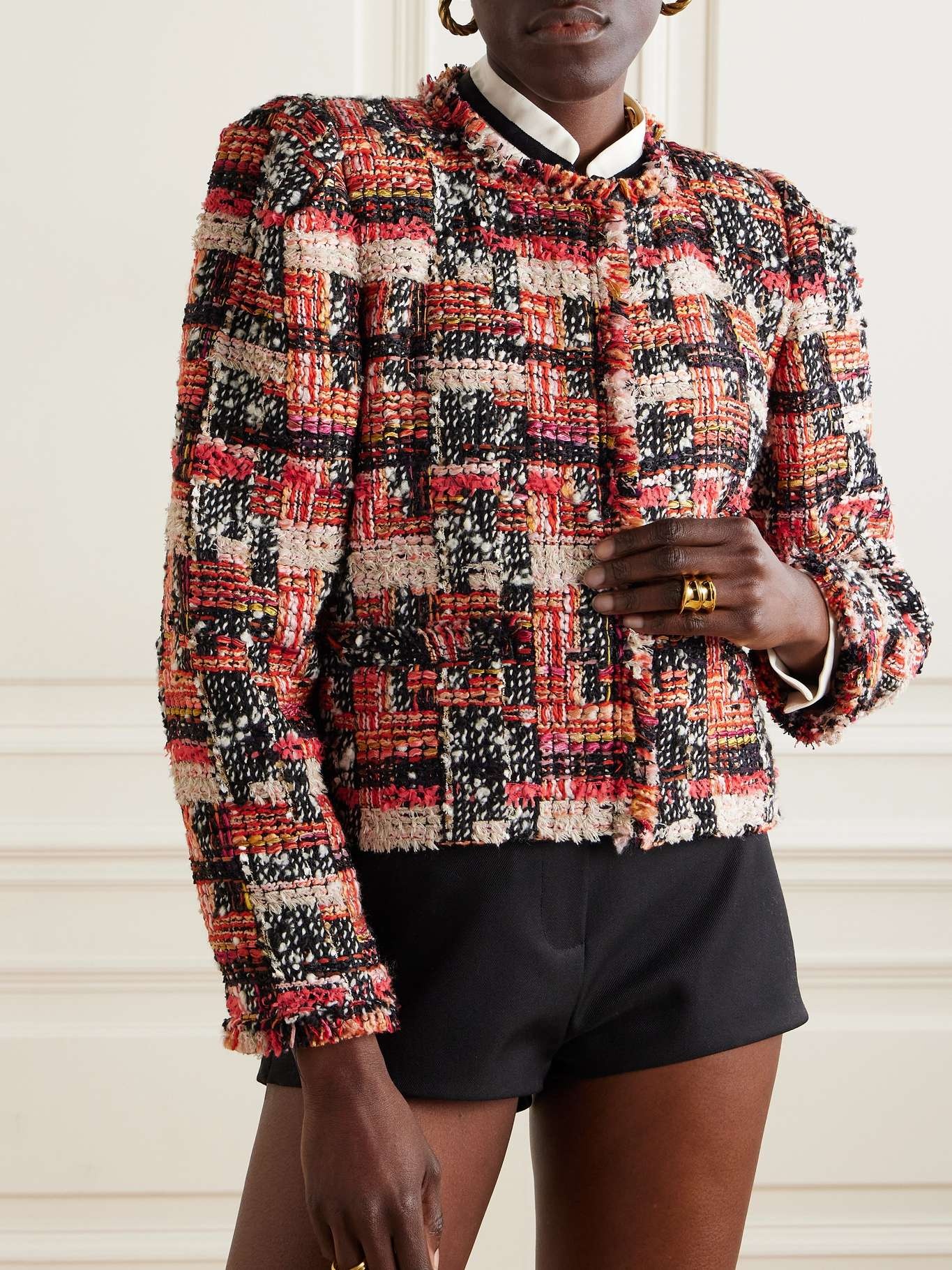 Zingya fringed bouclé-tweed jacket - 3