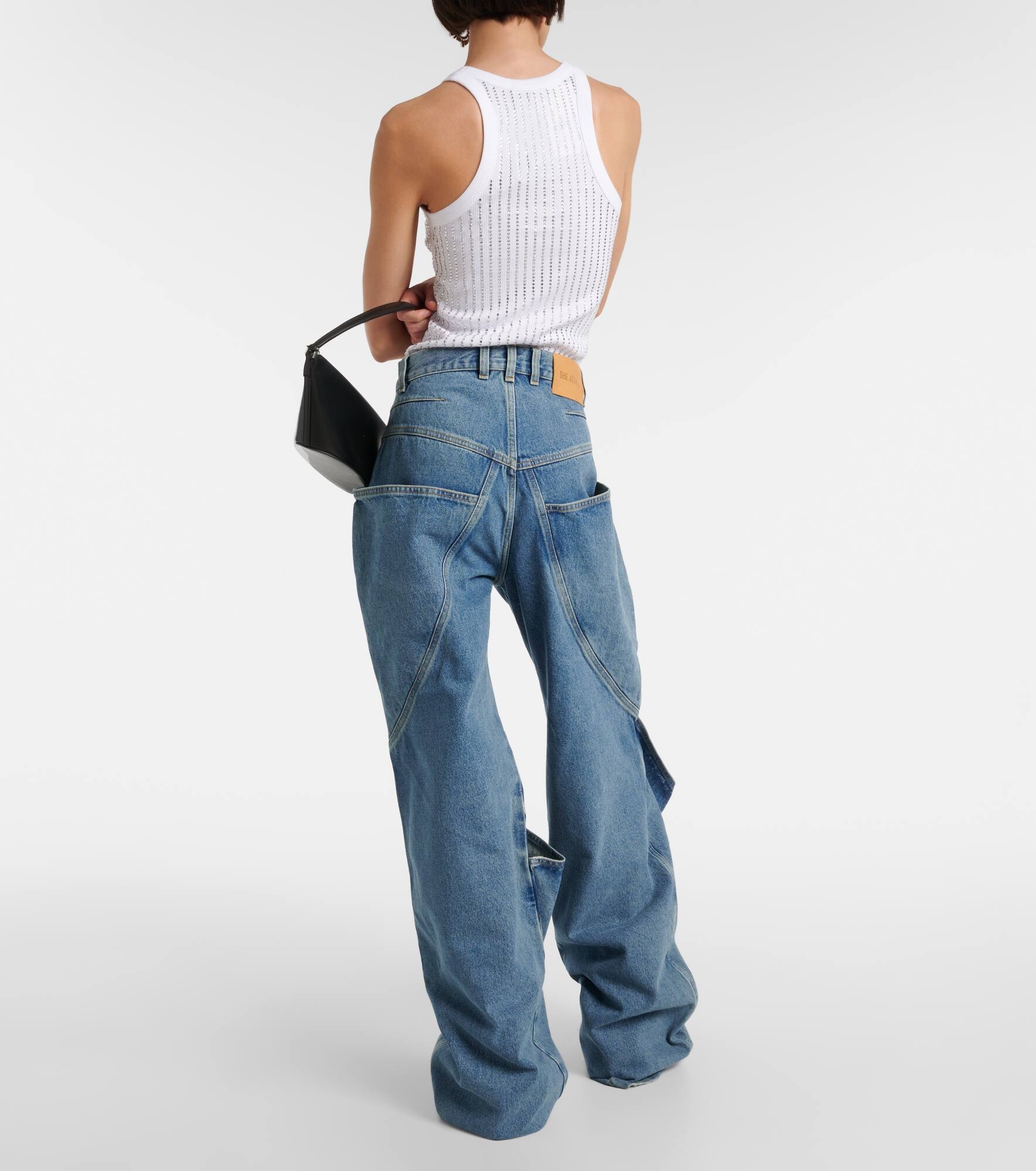 Low-rise wide-leg jeans - 3