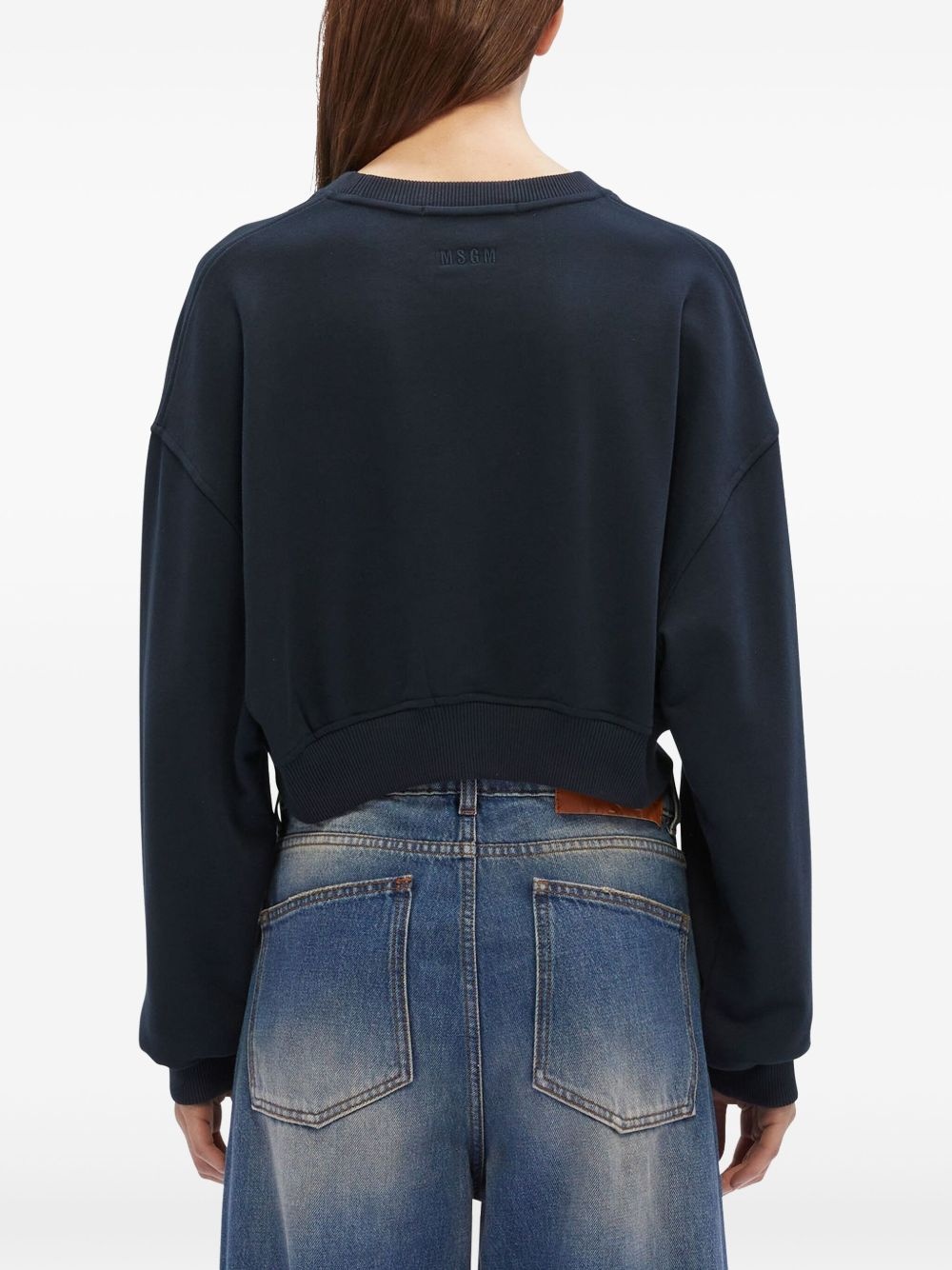 logo-embroidered sweatshirt - 4