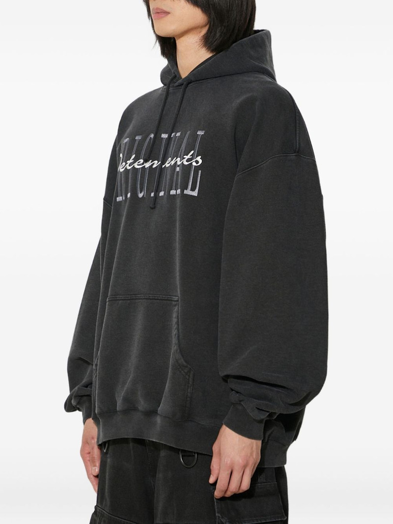 VETEMENTS logo-embroidered hoodie outlook