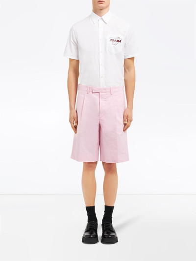 Prada Oxford Bermuda shorts outlook