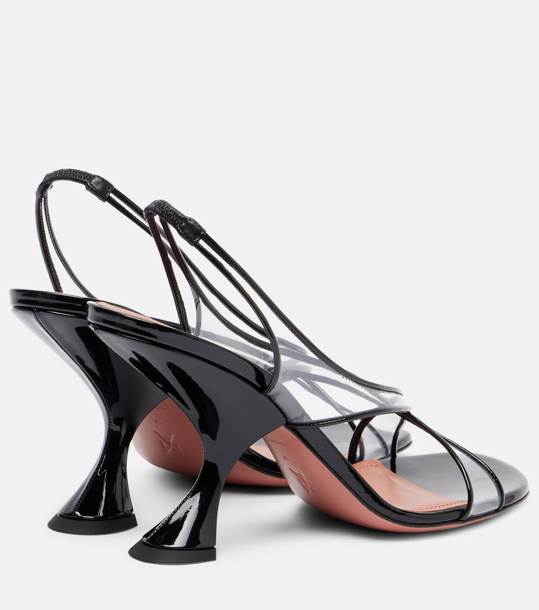Lena 90 PVC and patent leather sandals - 2
