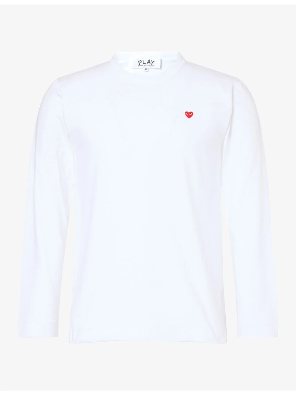 Heart Motif-Logo Long-Sleeve Cotton T-Shirt - 1