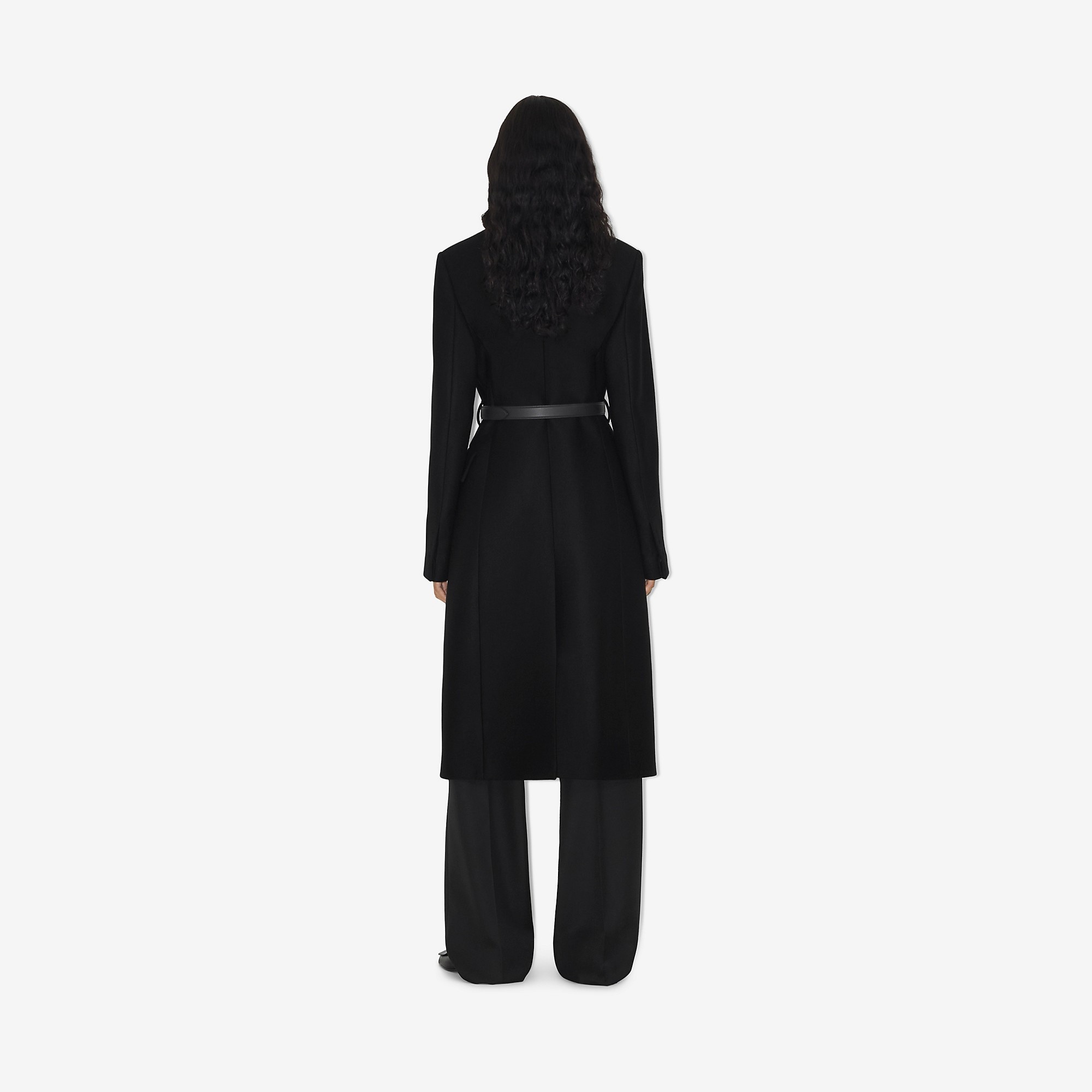 Camel Hair Wool Tailored Coat - 4