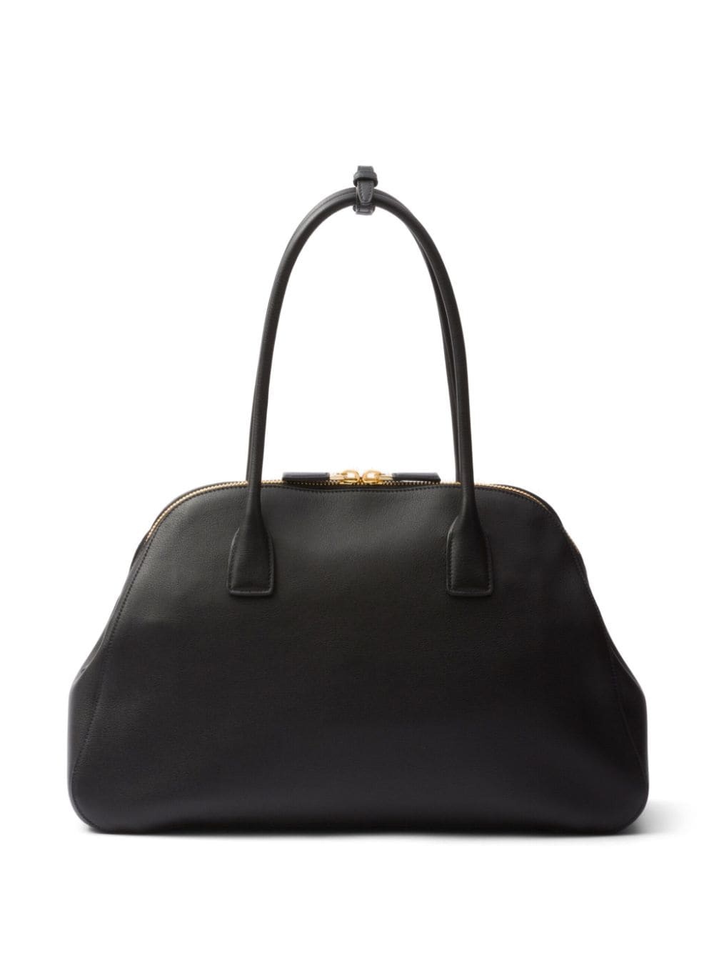 【関税＆送料込み】Prada Leather Tote Bag Prada Leather Tote Bag | Black | FARFETCH JO