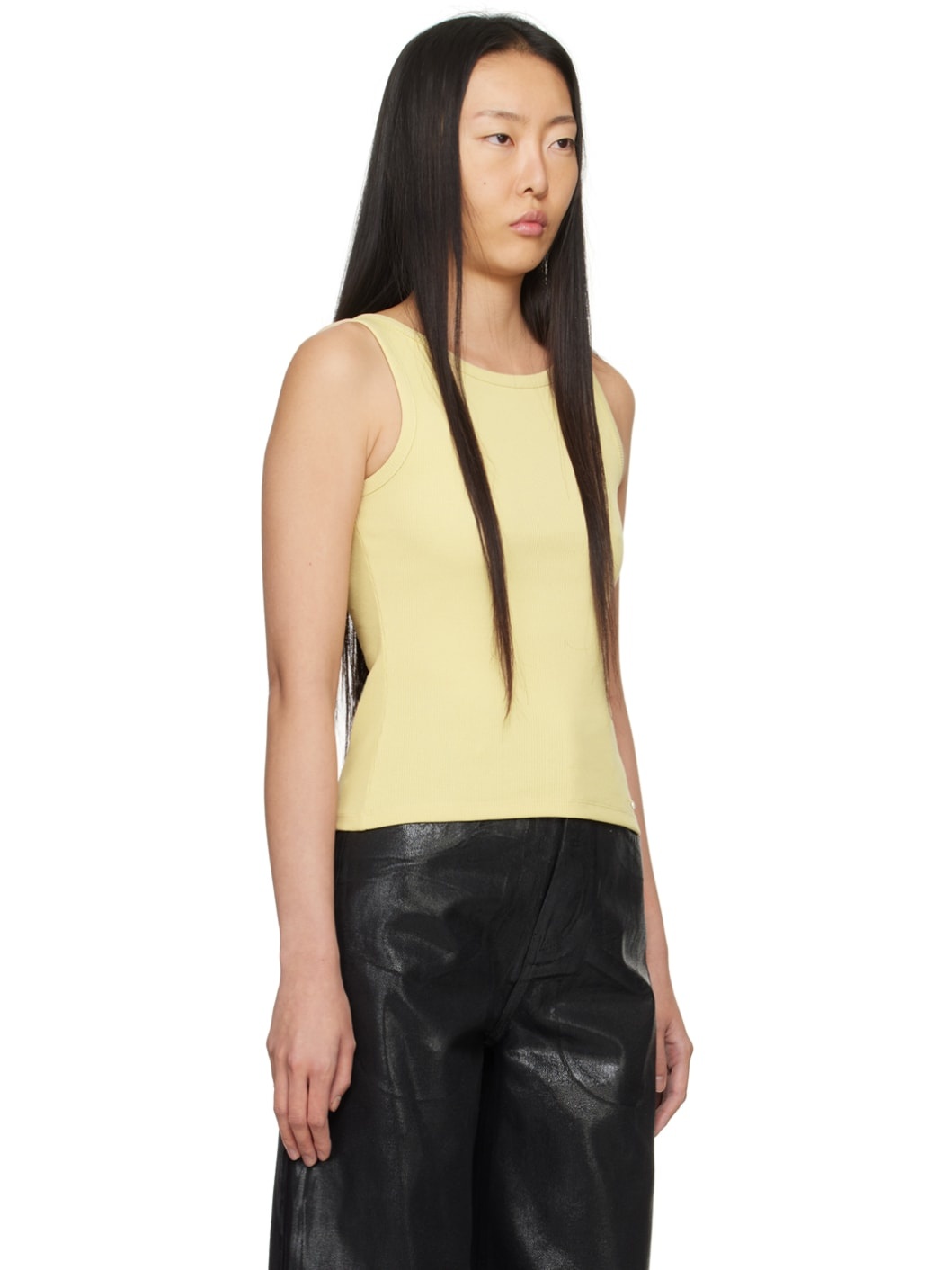 Tan Cut Out Tank Top - 2