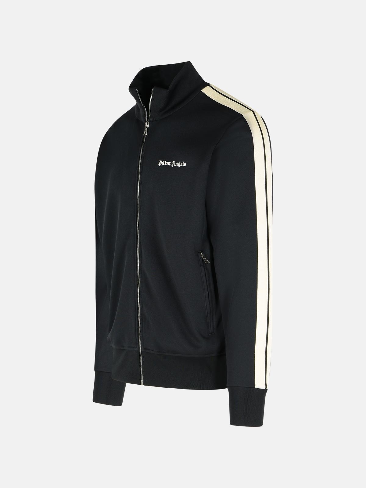 'TRACK' BLACK POLYESTER SWEATSHIRT - 2