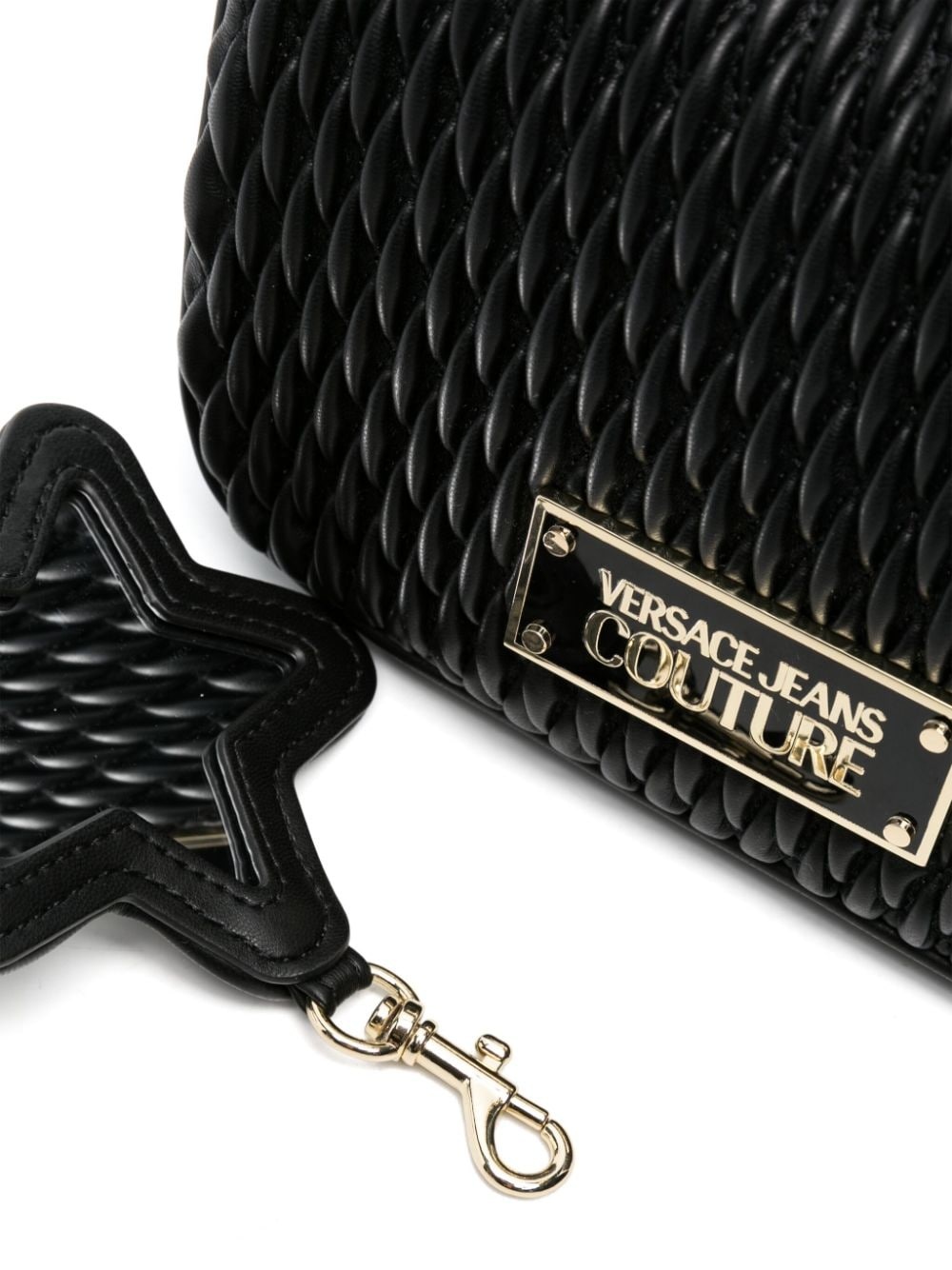 faux-leather quilted shoulder bag - 4