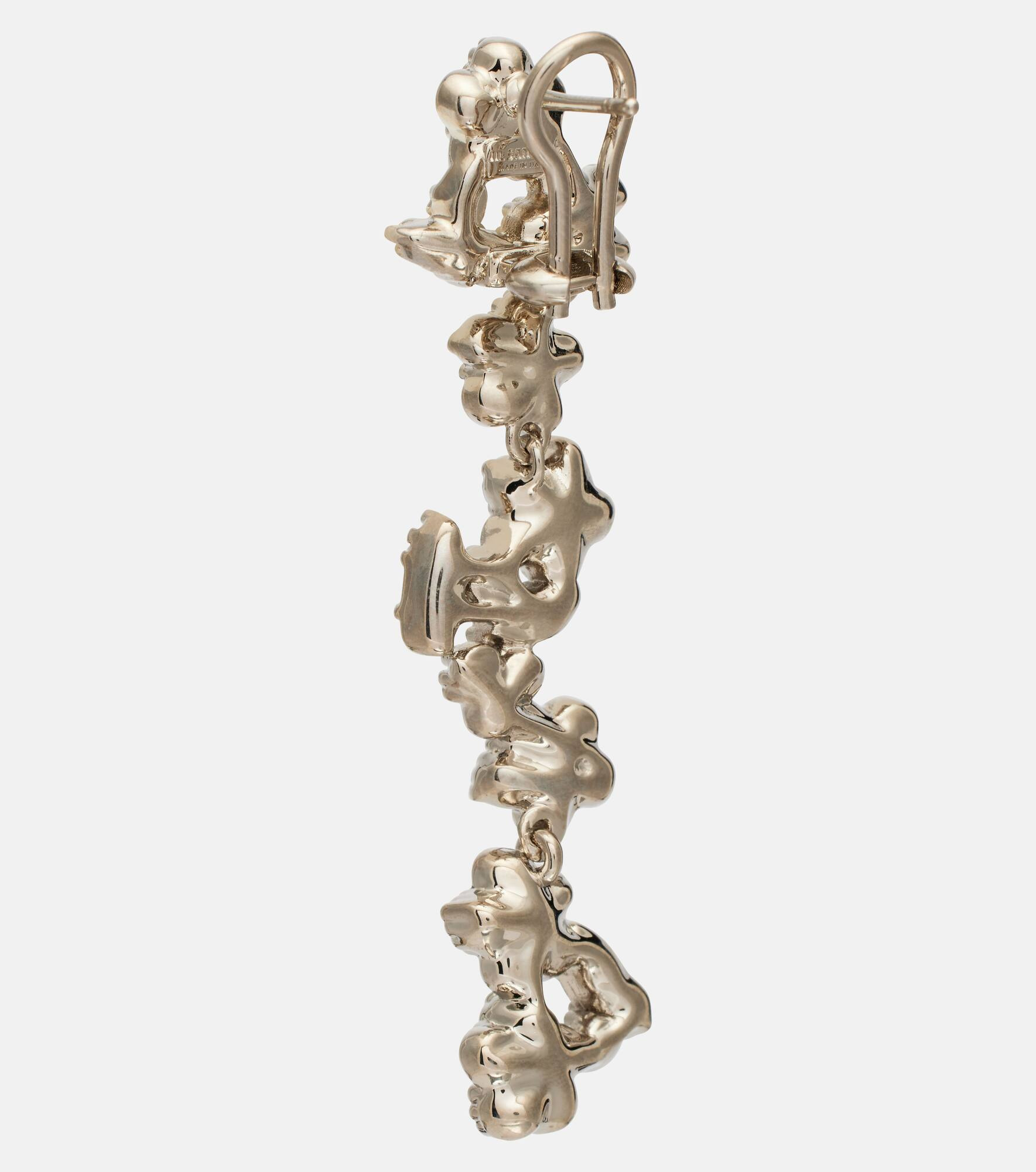 Crystal-embellished drop earrings - 5