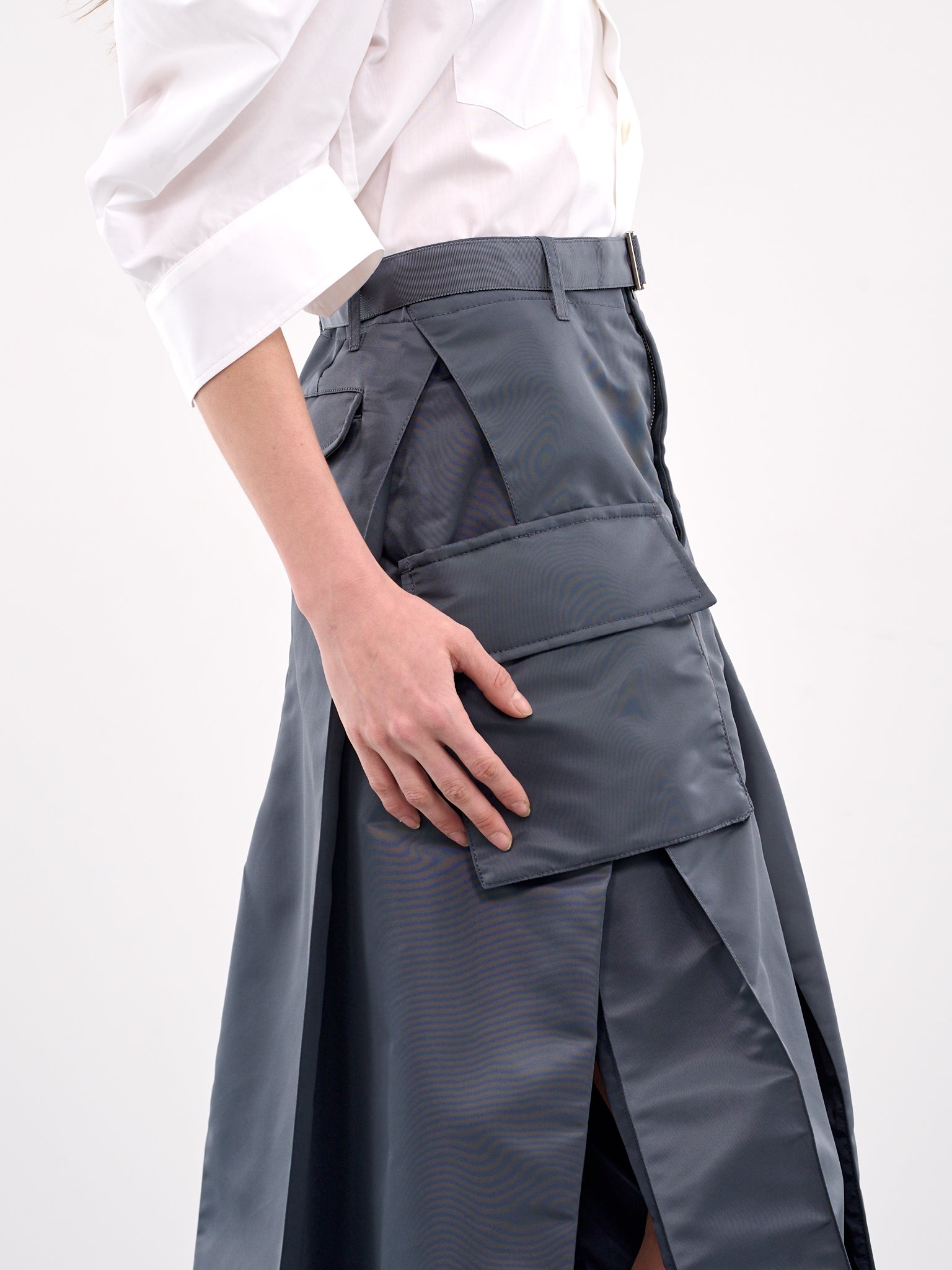 Nylon Twill Skirt - 5
