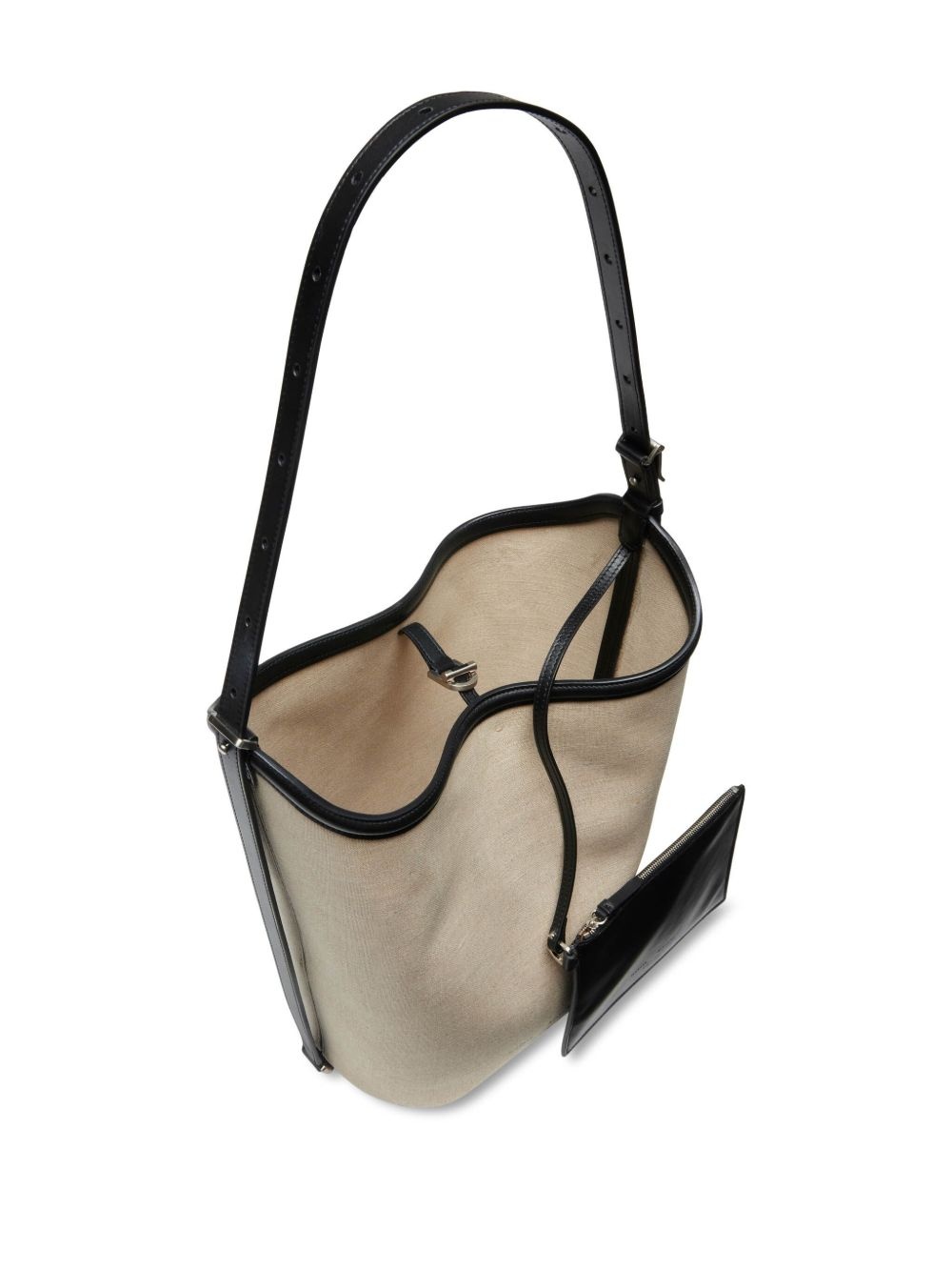 Brant Linen bucket bag - 6