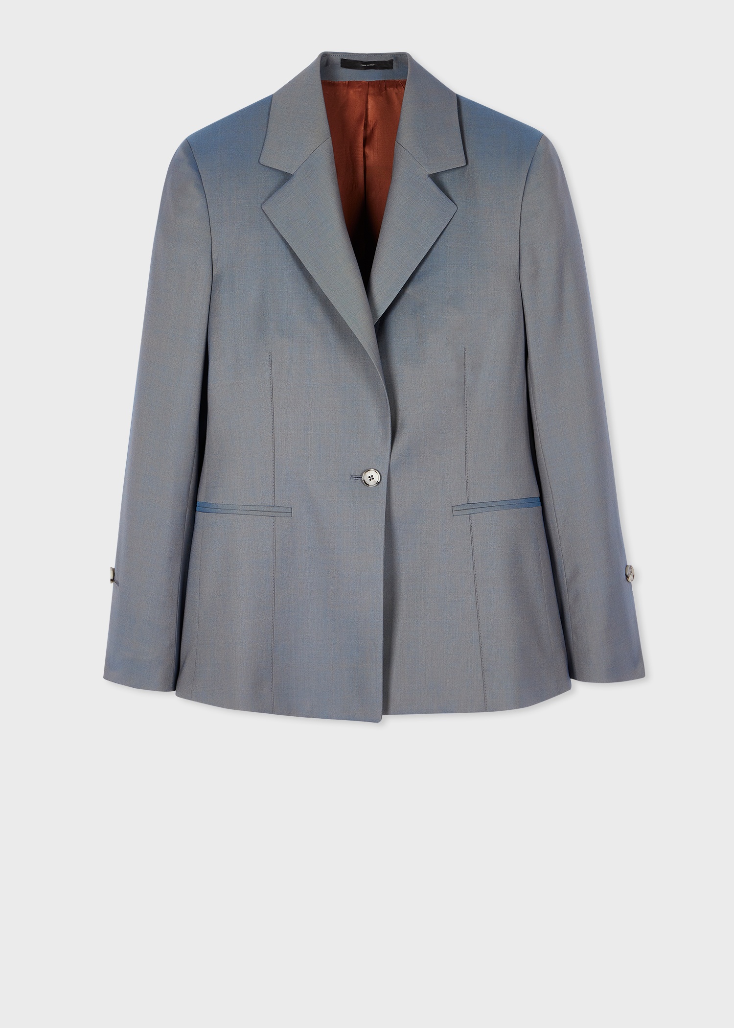 Women's Light Blue Tonic Slim-Fit Blazer - 1