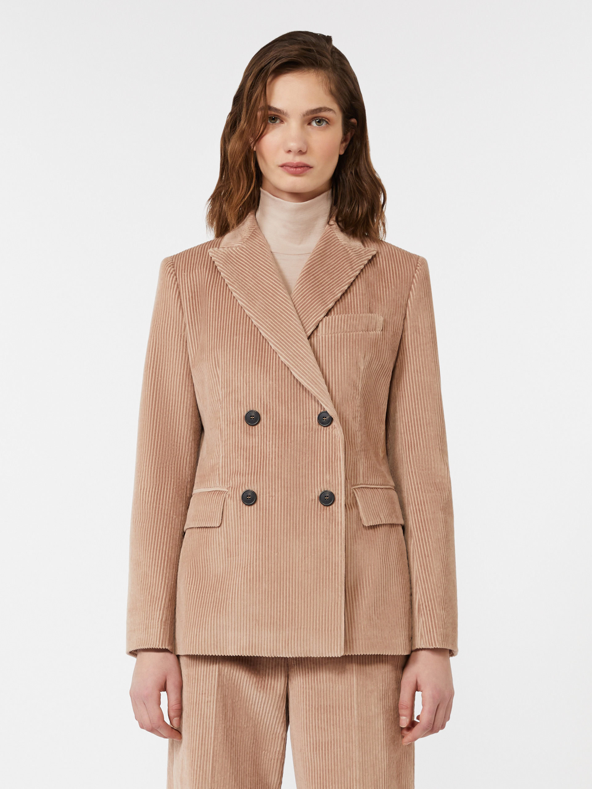KATANGA Double-breasted velvet blazer - 3