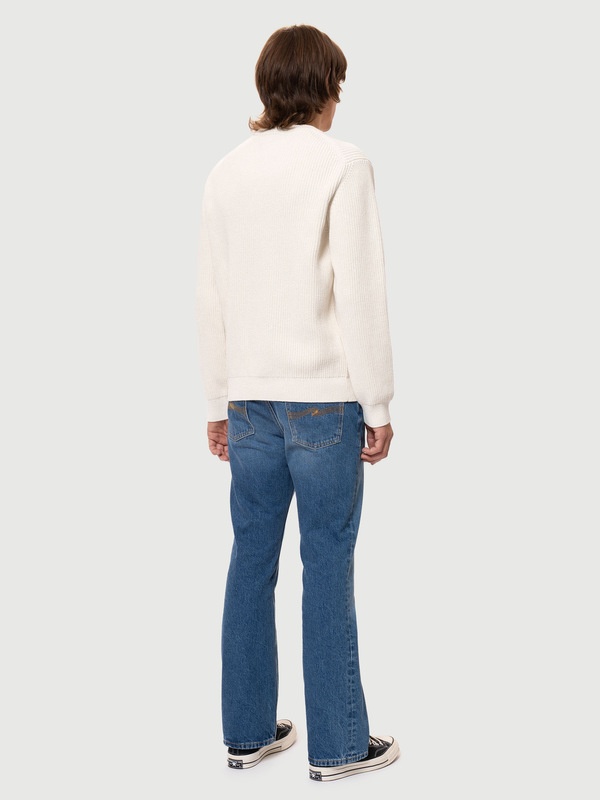 August Rib Cotton Chalk White - 3