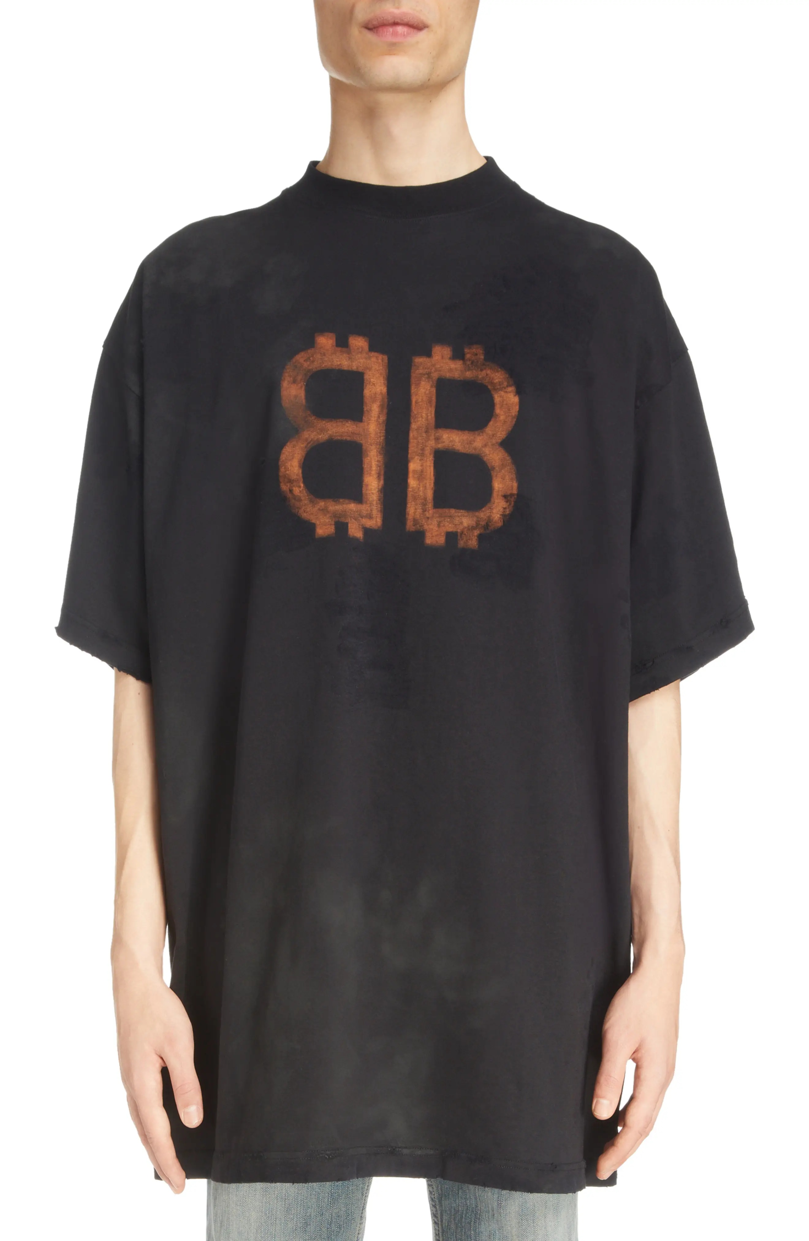 【BALENCIAGA】CRYPTO Tシャツ オーバーサイズ ロゴ BALENCIAGA Crypto Logo Oversize Graphic T-Shirt | nordstrom
