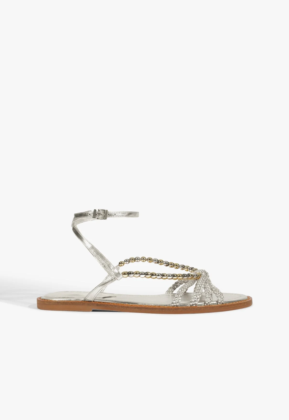 Adele Leather Flat Sandal - 1