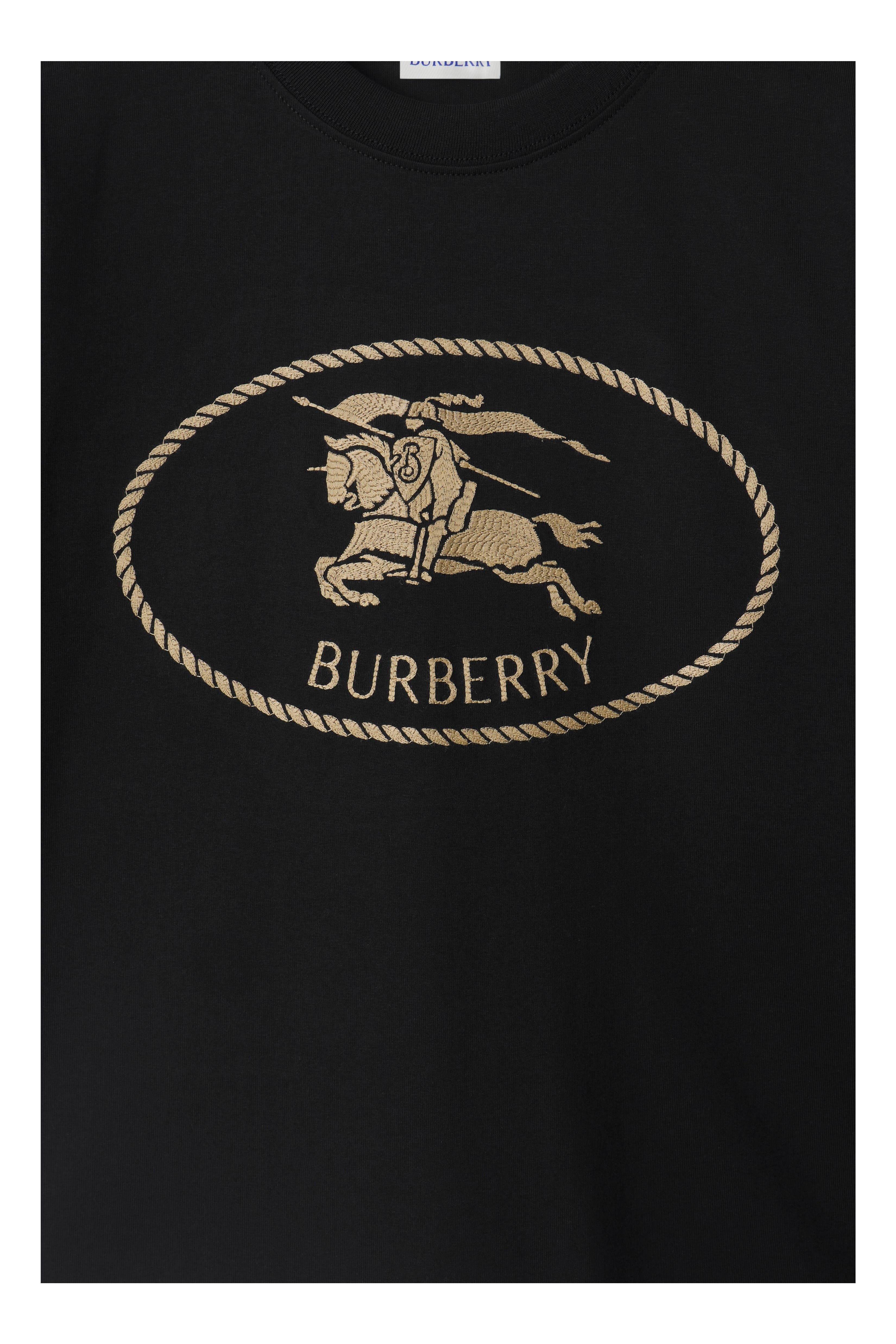 burberry Knight Stamp Cotton T-shirt in Black at Nordstrom - 5