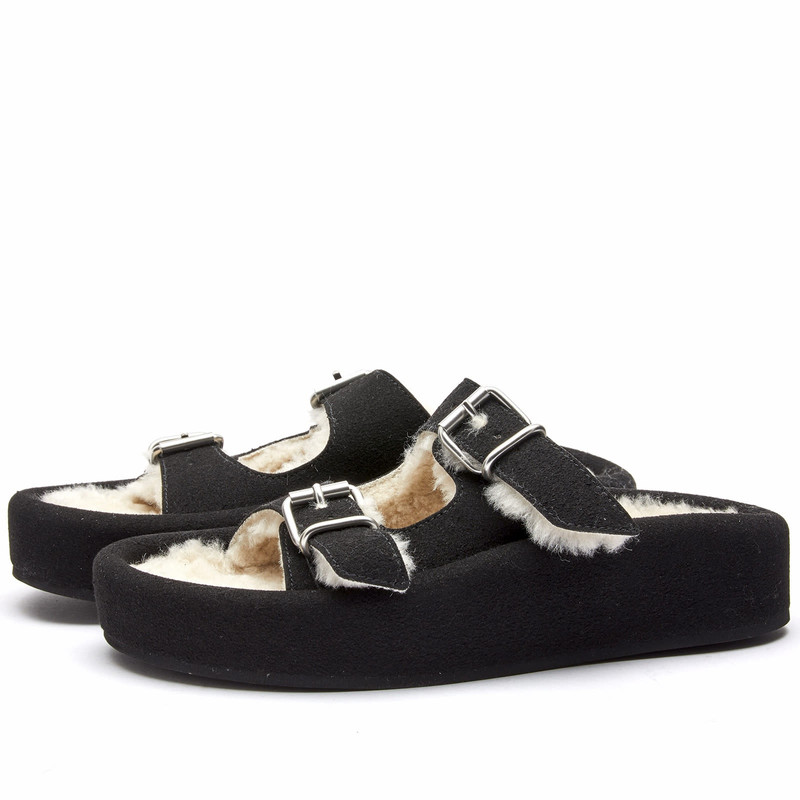 MM6 Maison Margiela Shearling Sandal 1