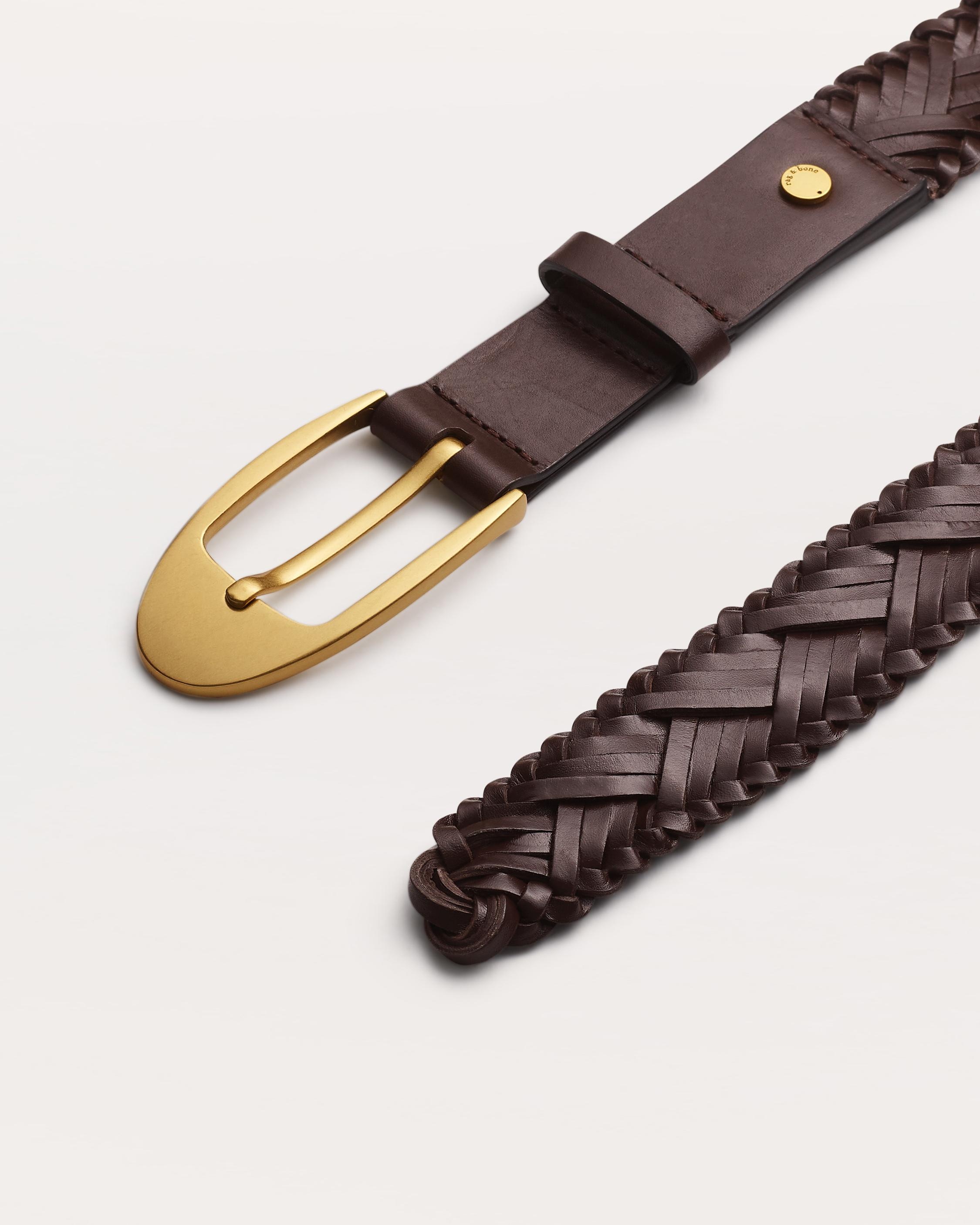Gemma Woven Leather Belt - 3