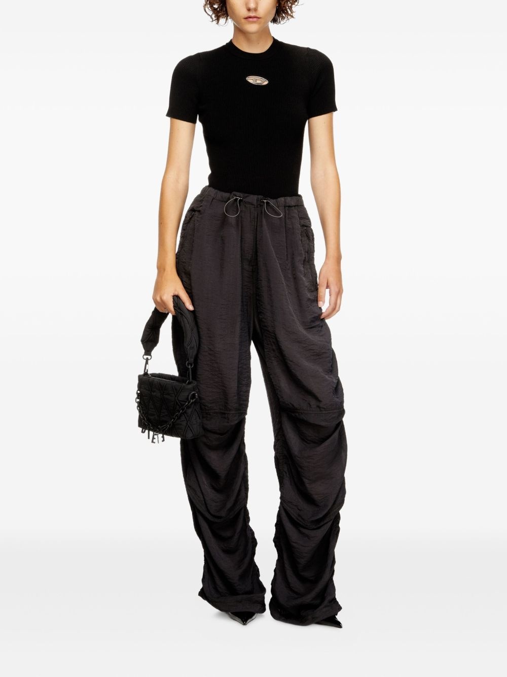 crew-neck ribbed T-shirt - 2