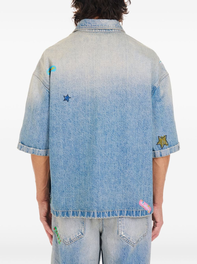 NAHMIAS denim bandaid shirt outlook