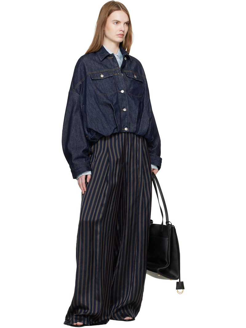 Dries Van Noten Navy Drawstring Trousers outlook