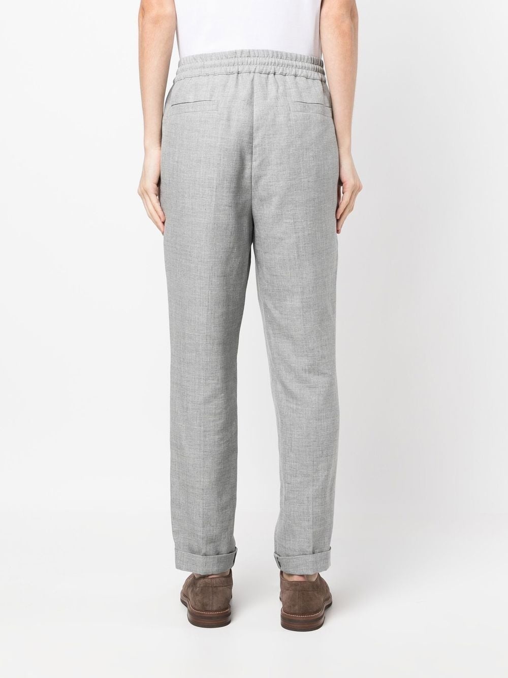 drawstring waist trousers - 4
