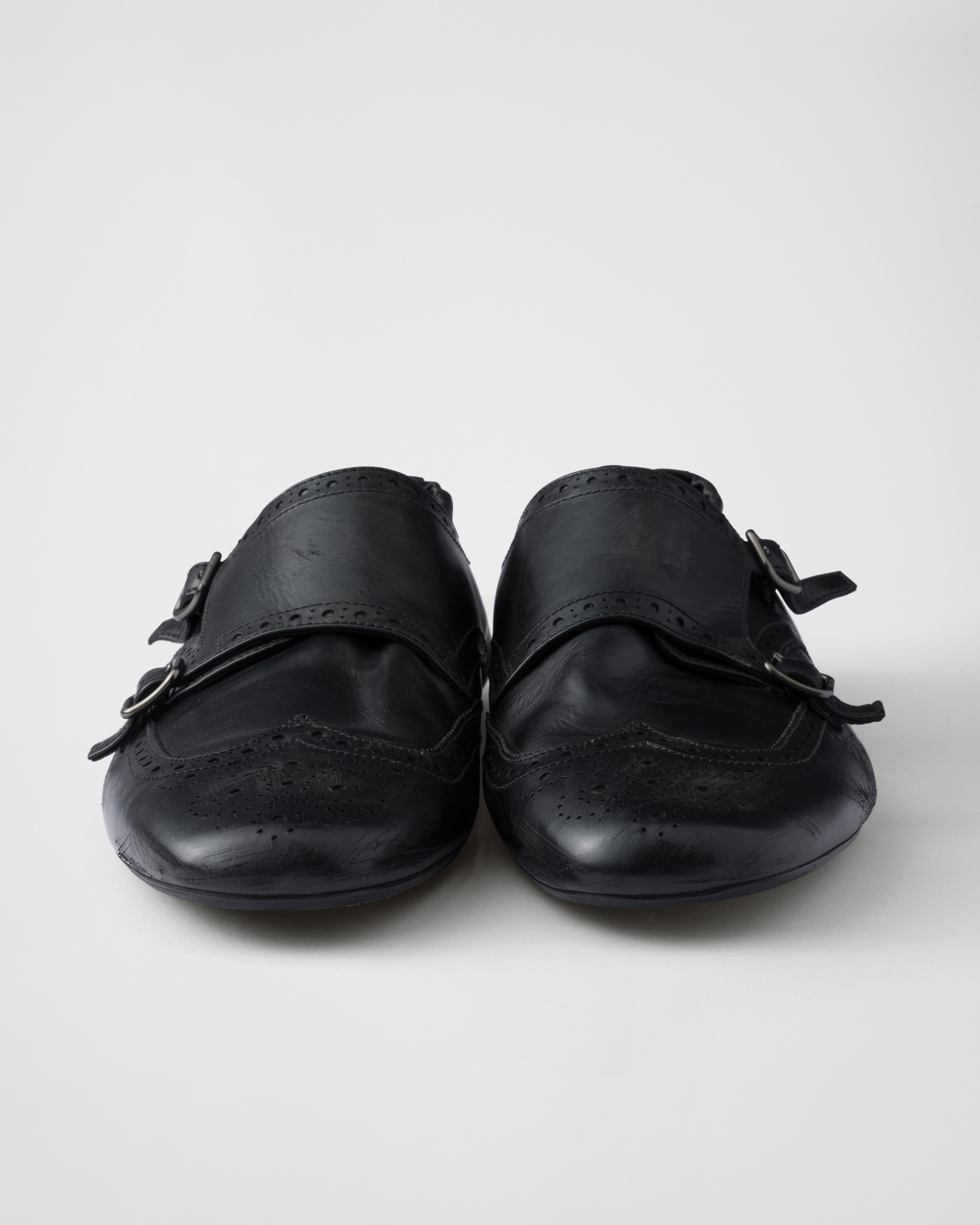 Shuffle double monk strap shoes - 6