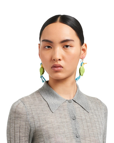 Prada Silver earrings outlook