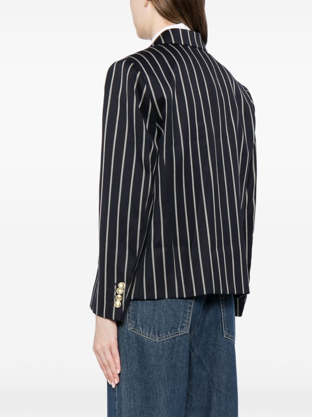 cropped double-breasted jacket - 4