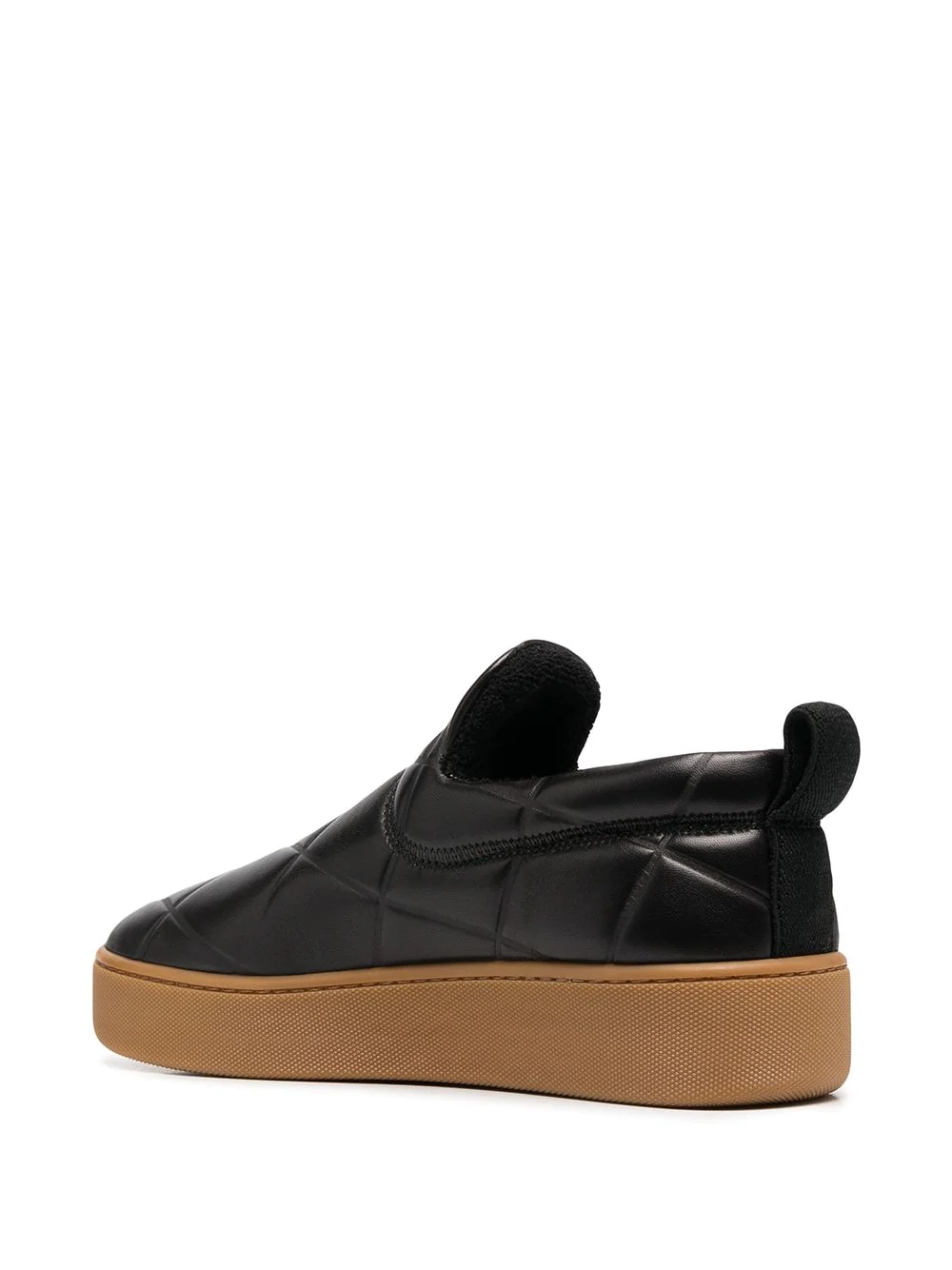 leather slip-on sneakers - 3