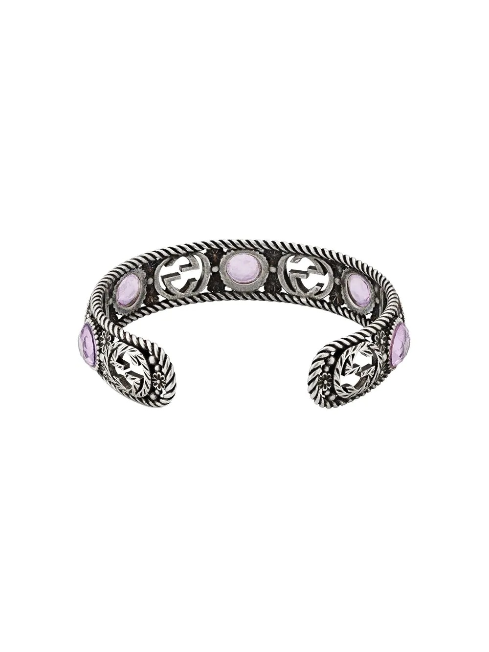 Interlocking G flower cuff - 2