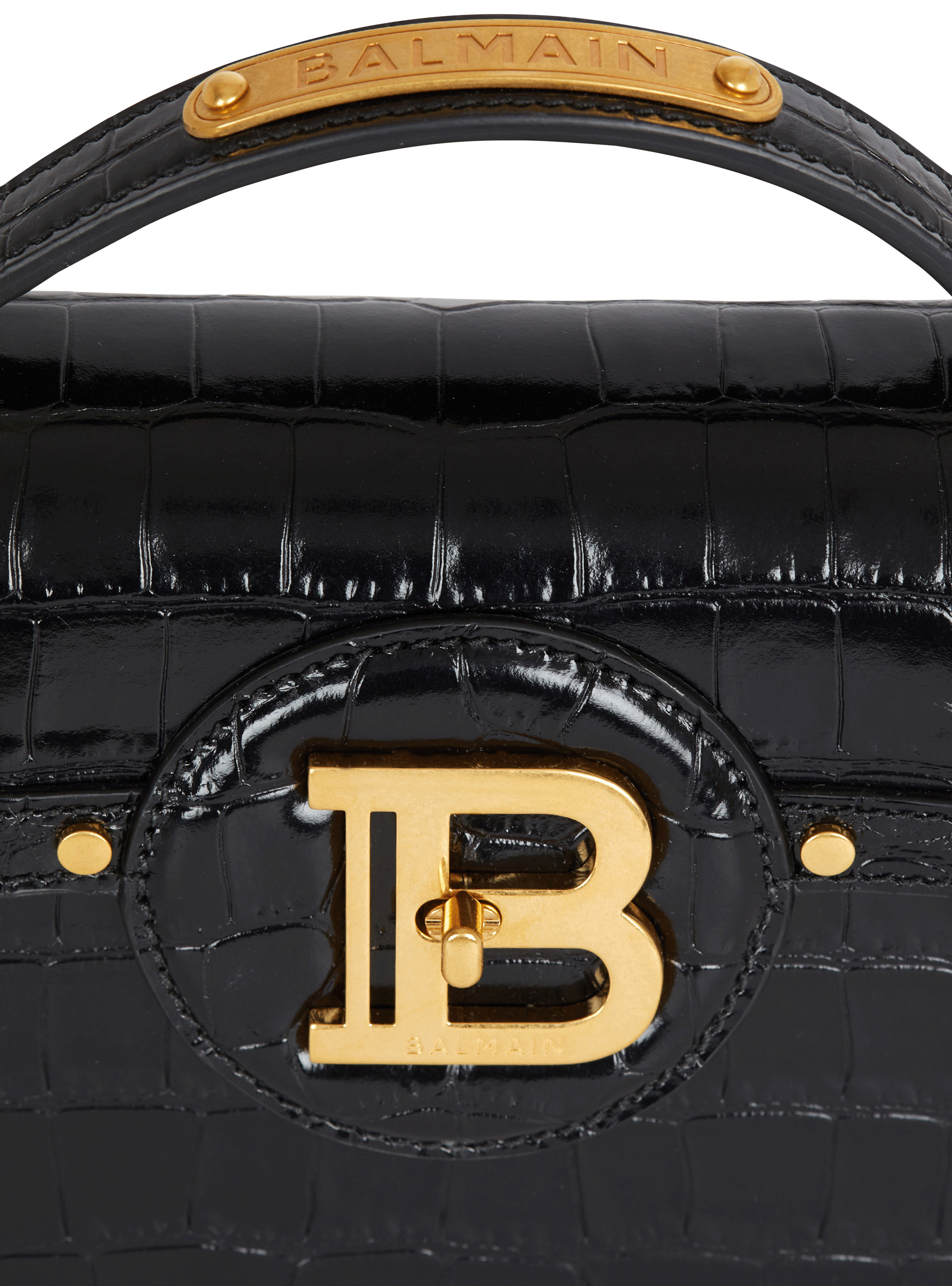 B-Buzz Dynasty bag in crocodile-print leather - 7