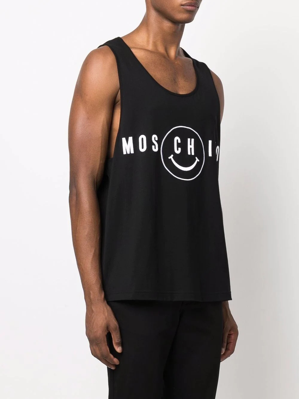 logo-print vest top - 3